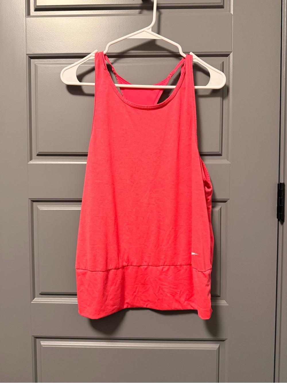 Nike Dri-Fit Womens Pink Racerback Running Yoga Tank LARGE